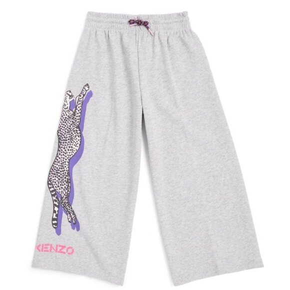KENZO KIDS wide leg cheetah print sweatpants size 2A - Picture 3 of 9